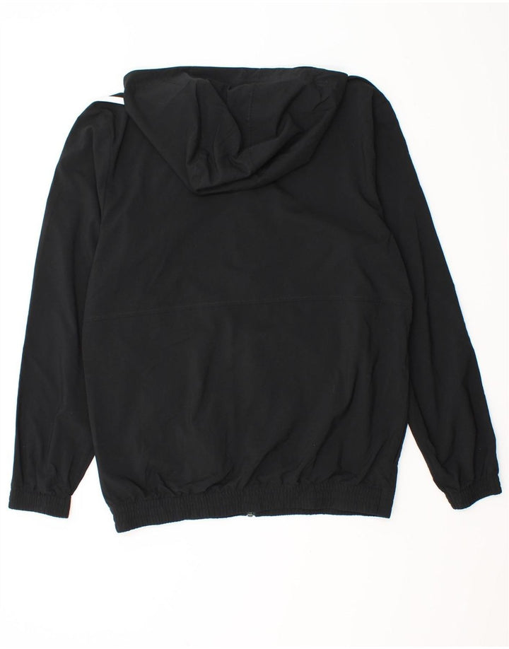 Męska bluza dresowa z kapturem ADIDAS, mała, czarna, poliestrowa