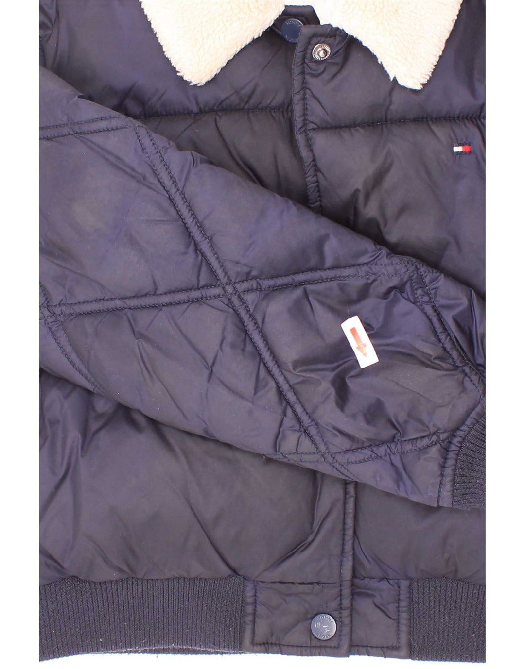 Dziewczęca ocieplana kurtka Tommy Hilfiger 7-8 lat, granatowa, poliester