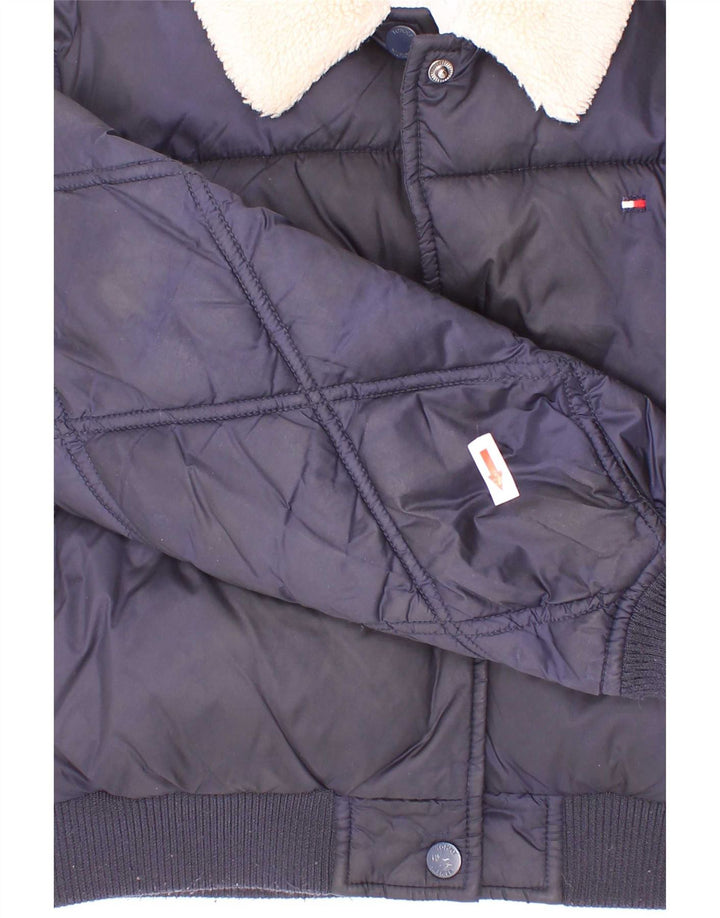 Dziewczęca ocieplana kurtka Tommy Hilfiger 7-8 lat, granatowa, poliester