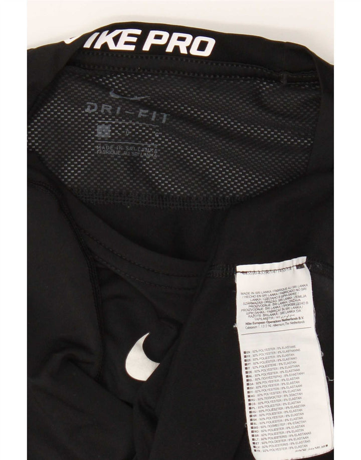 Damska koszulka Nike Dri Fit z długim rękawem, UK 14, duży, czarny poliester