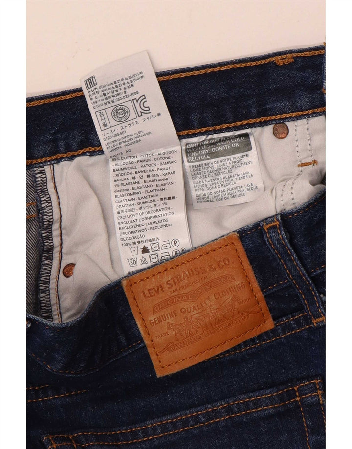 Damskie jeansy Levi's Wedgie Cropped W30 L26 Niebieskie bawełniane