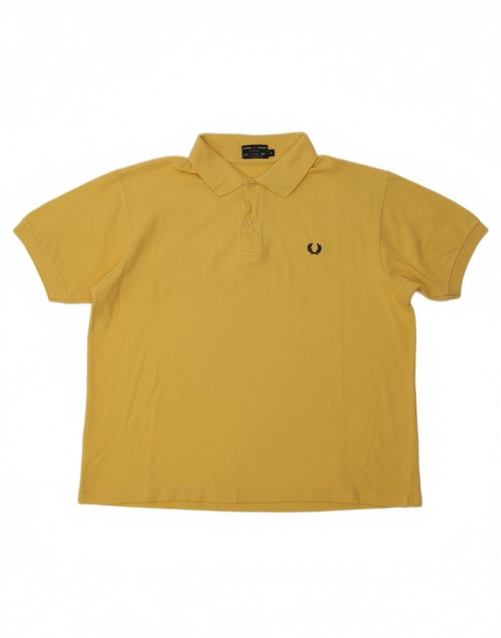 Męska koszulka polo Fred Perry, duża, żółta, bawełniana