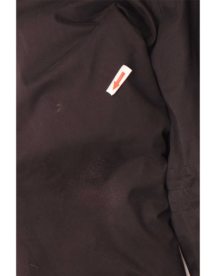 Damska kurtka parka z kapturem Superdry UK 14, duża, czarna, poliester