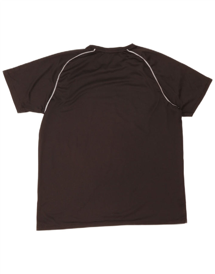 Męski T-shirt Mountain Warehouse IsoCool, duży, czarny, poliestrowy