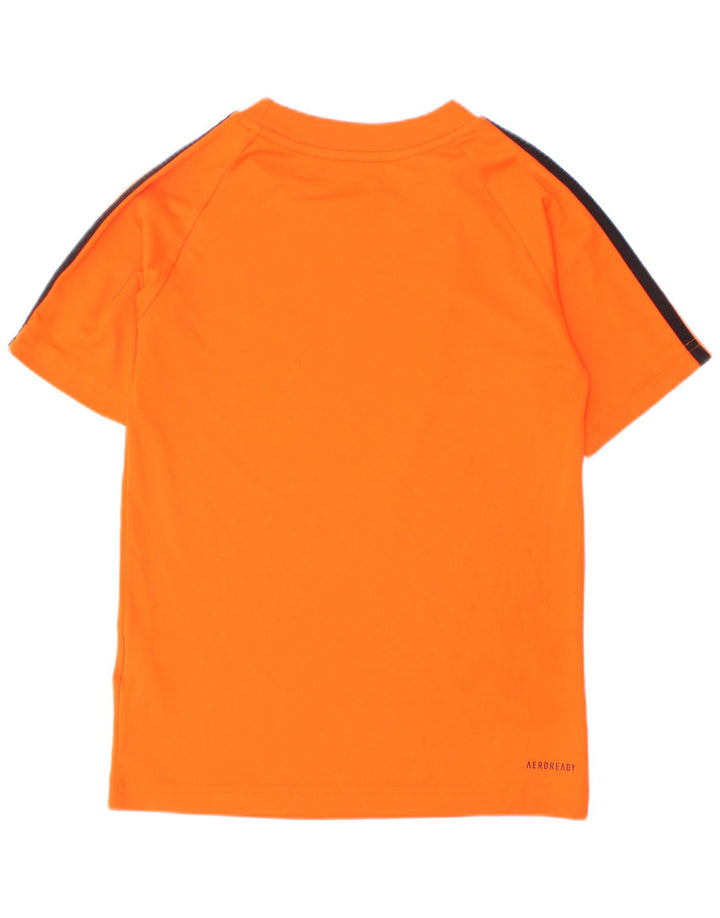 Chłopięca koszulka Adidas Aeroready Top 7-8 lat, pomarańczowy poliester