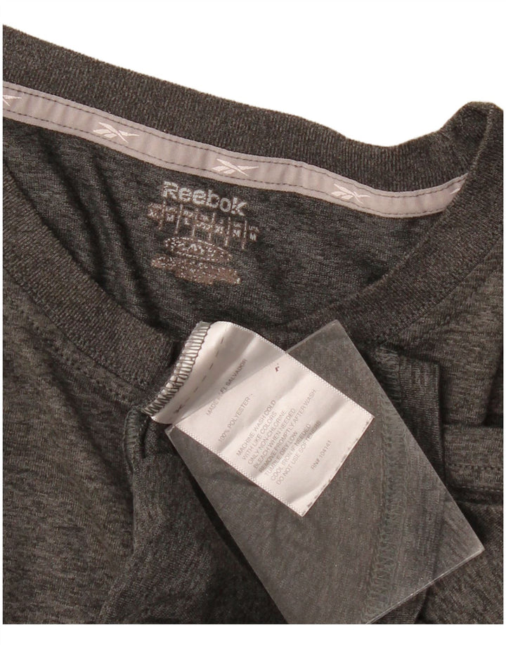 T-shirt męski Reebok Top, średnioszary, poliester