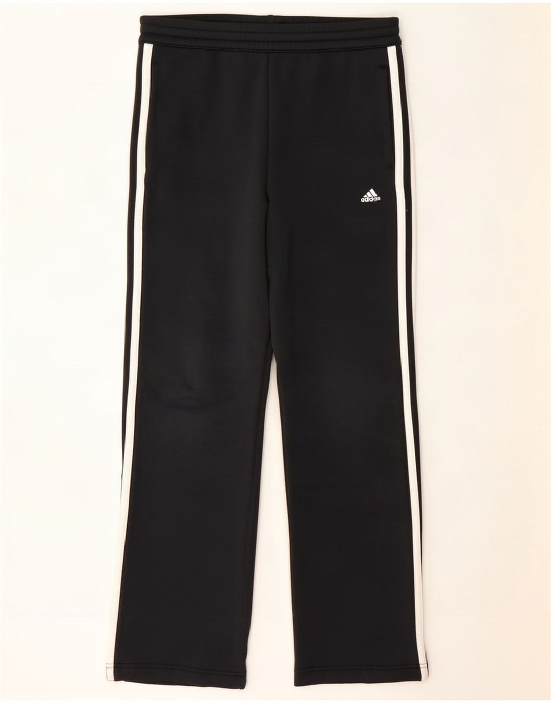 Damskie spodnie dresowe Adidas UK 8, małe, czarne, poliestrowe