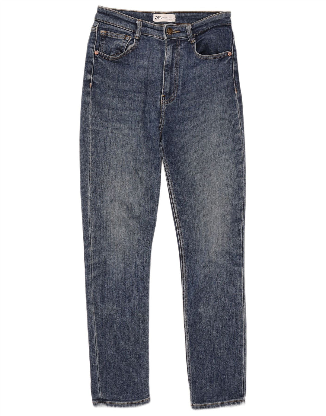 Damskie jeansy slim fit ZARA EU 36 XS W26 L27 Niebieskie