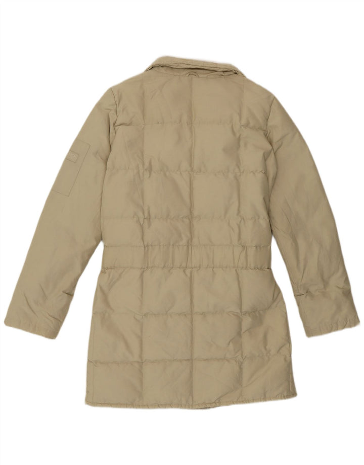 Damska kurtka puchowa Woolrich o luźnym kroju UK 6 XS, beżowy poliamid