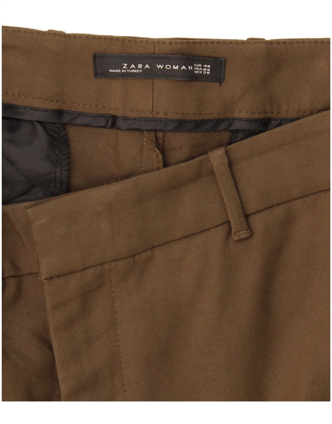 Spodnie damskie Zara Slim Chino EU 40 Medium W30 L28 Khaki