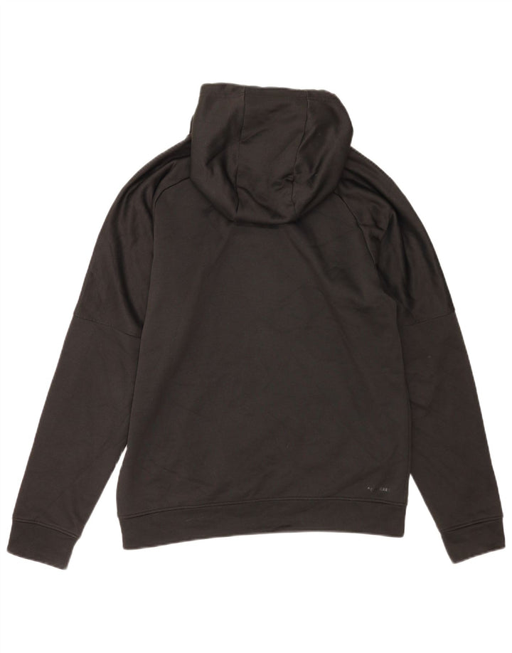 Męska bluza z kapturem Adidas z grafiką, średni czarny poliester