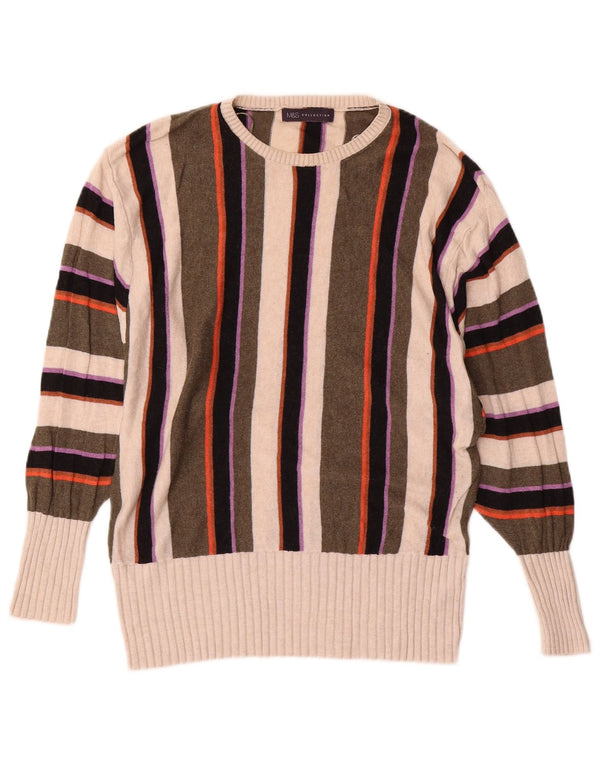 Sweter damski Marks & Spencer z okrągłym dekoltem, UK 14, średni, wielokolorowy