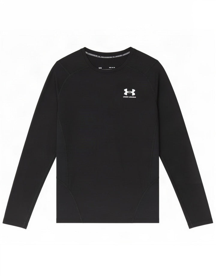 Męski top kompresyjny Under Armour z długim rękawem, średni czarny