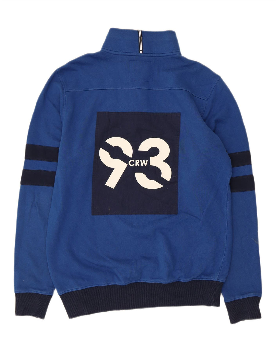 Crew Clothing Męska bluza z grafiką, mała, niebieska, z blokami kolorów