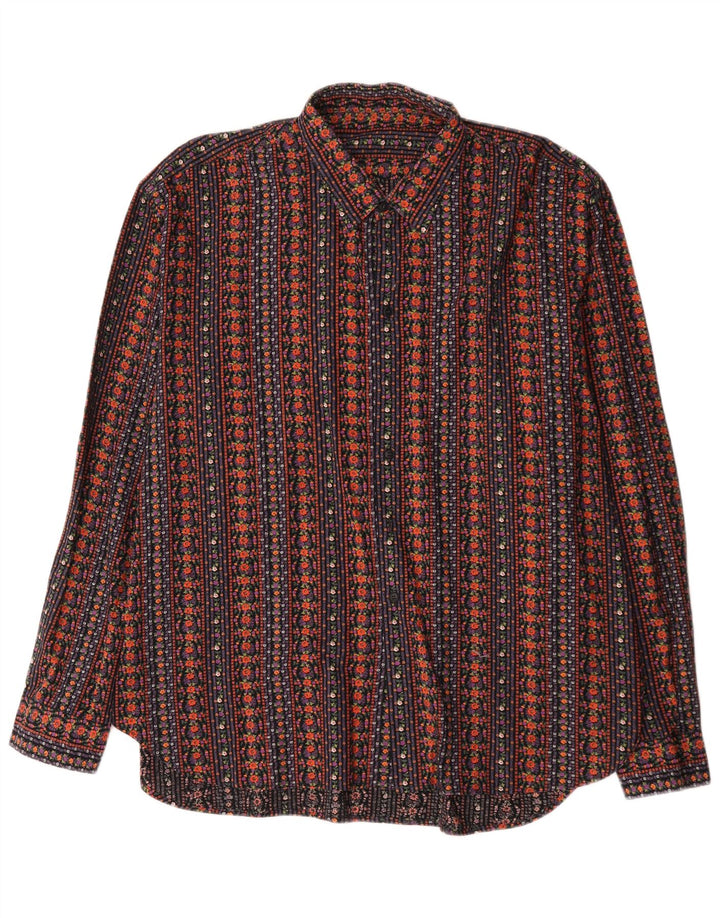 Koszula męska Vintage XL, wielobarwna, geometryczna