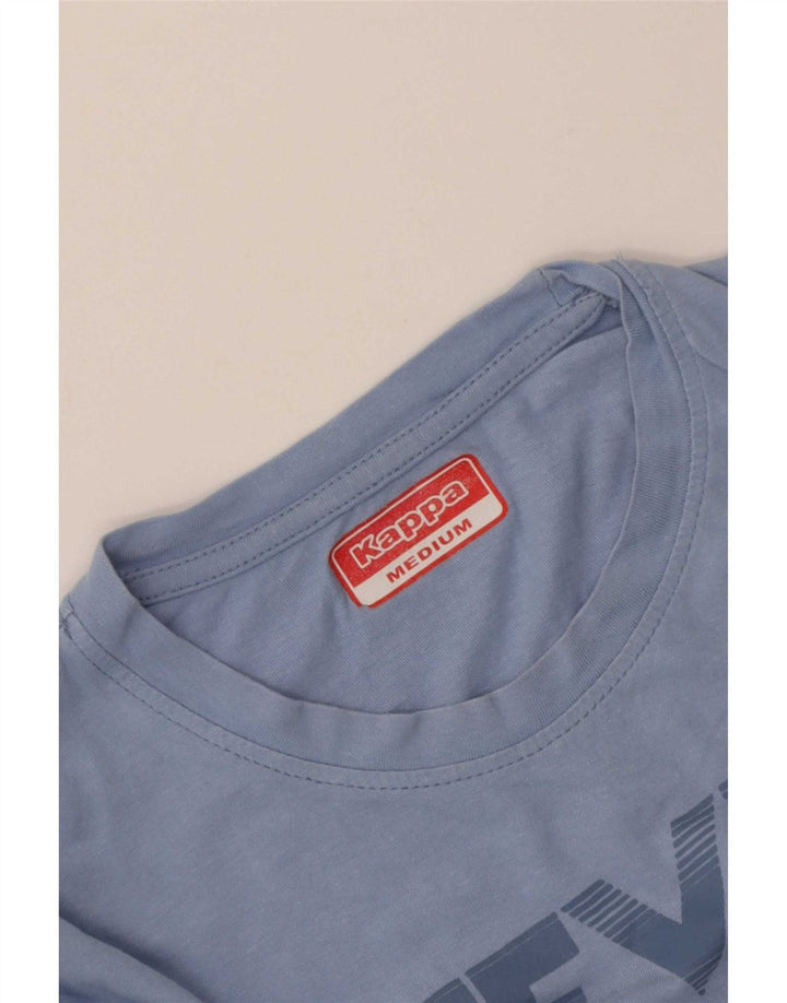 Damska koszulka graficzna Kappa Top UK 14 Medium Blue