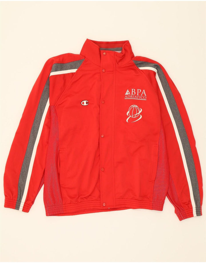 CHAMPION Mens Graphic Tracksuit Top Jacket XL Red Vintage Champion and Second-Hand Champion from Messina Hembry 