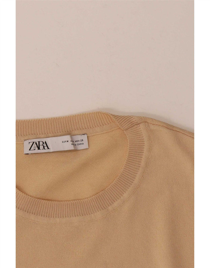 Bluzka damska Zara Top UK 12 średni beż