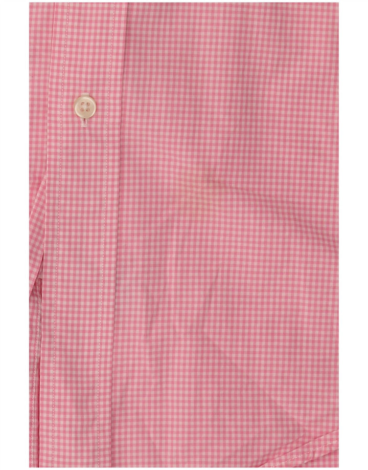 Koszula męska Ralph Lauren o dopasowanym kroju, średnia różowa bawełniana kratka