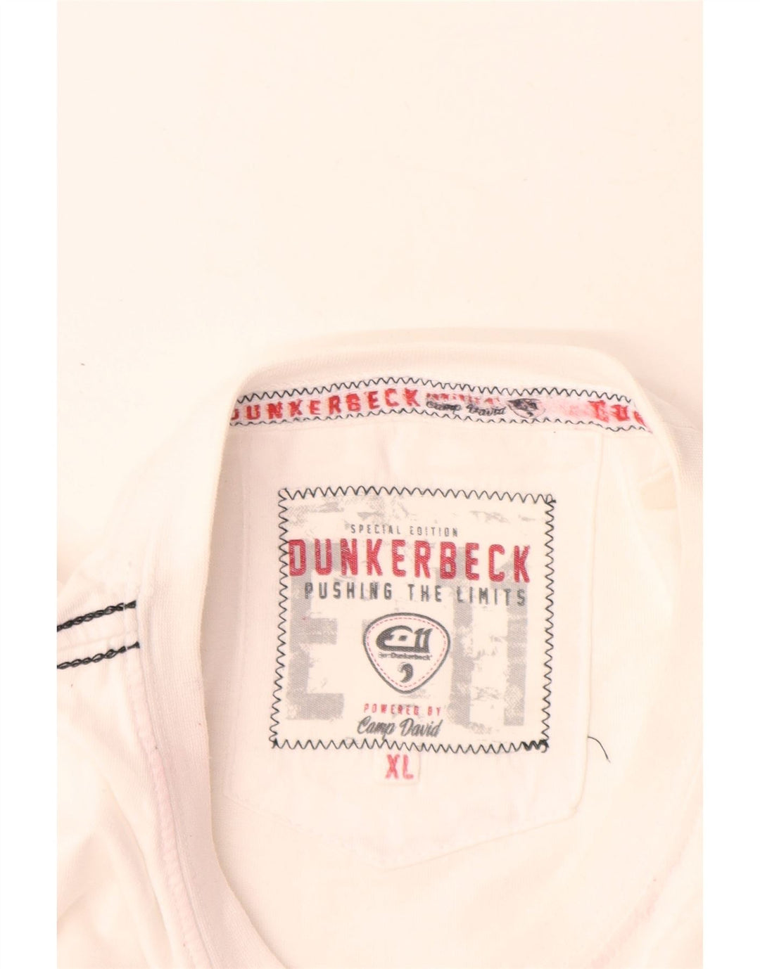 Męska koszulka z grafiką Camp David, rozmiar XL, biała, bawełniana