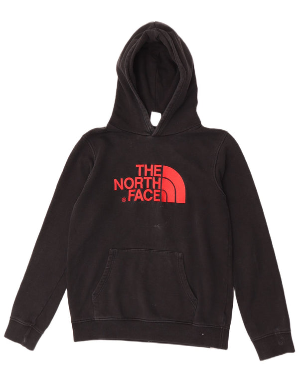 Dziewczęcy sweter z kapturem The North Face z grafiką, 13-14 lat XL, czarny, bawełniany