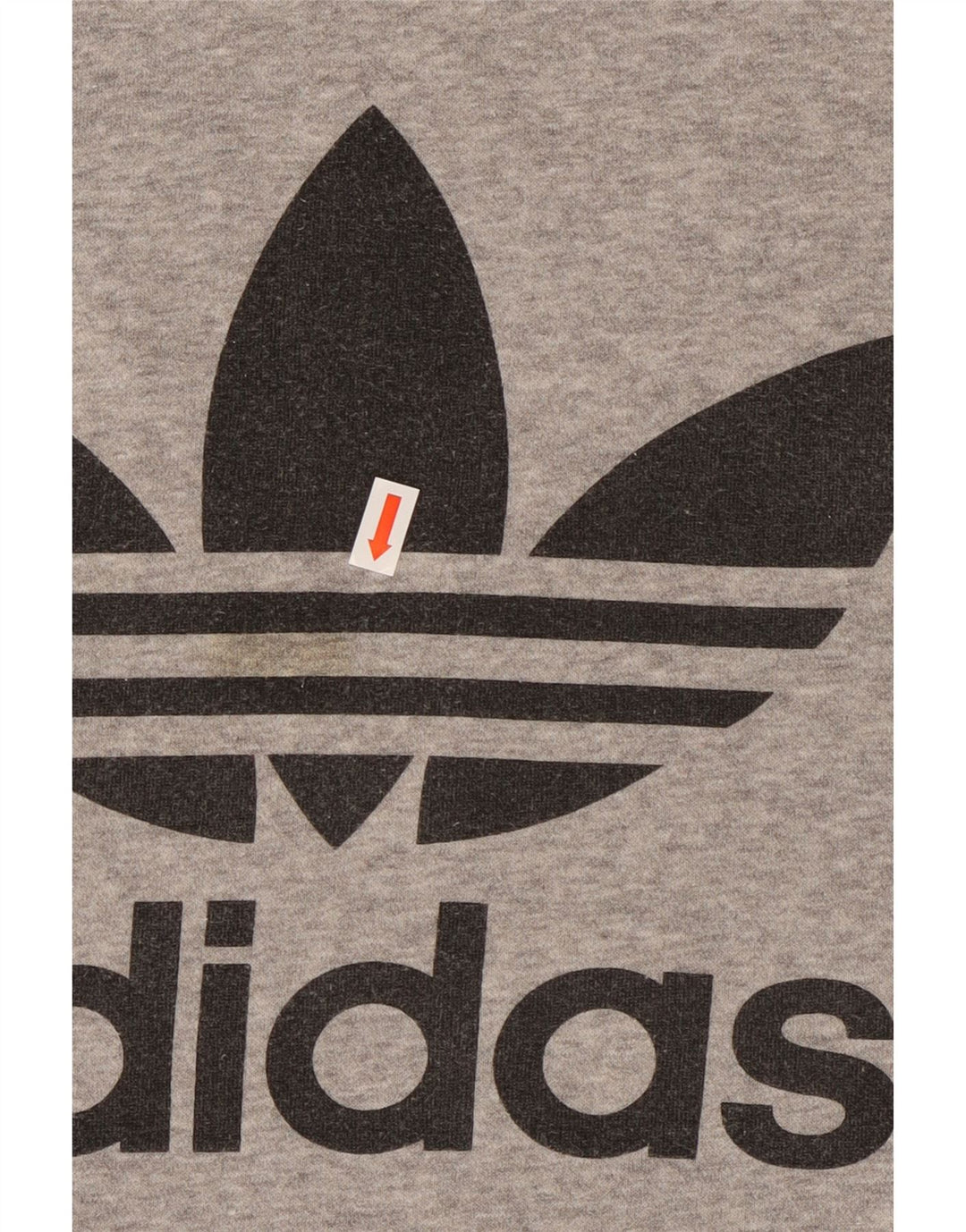 Męska bluza z grafiką ADIDAS, duża, szara, nakrapiana bawełna