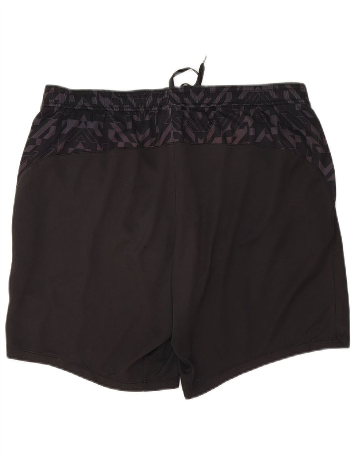 UMBRO Mens Sport Shorts Large  Black Geometric Polyester