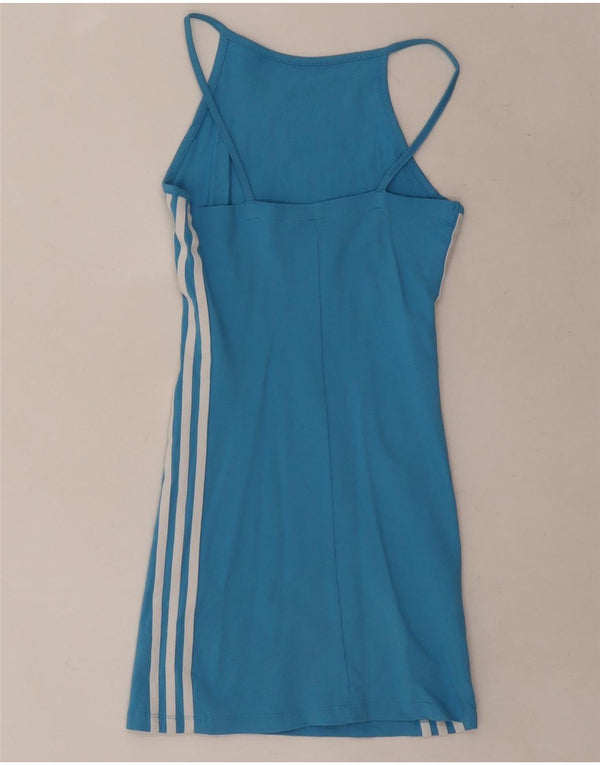 Damska sukienka tenisowa Adidas UK 6 XS niebieska bawełna