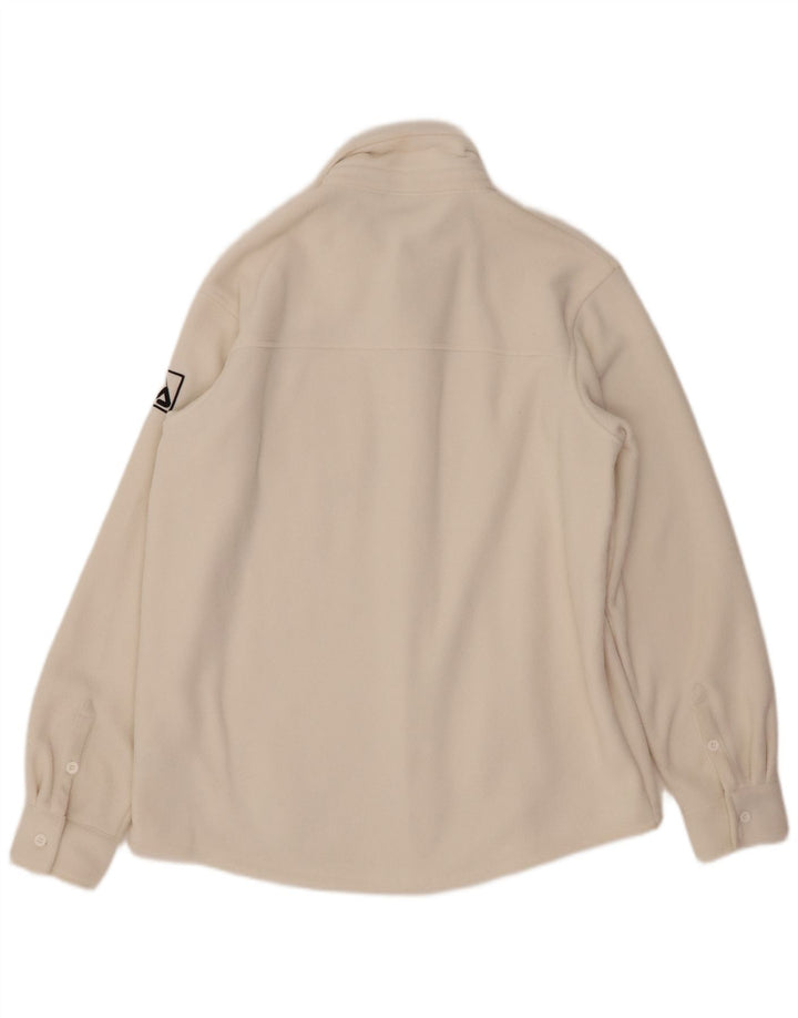 Męska koszula polarowa FILA z grafiką, średni biały poliester