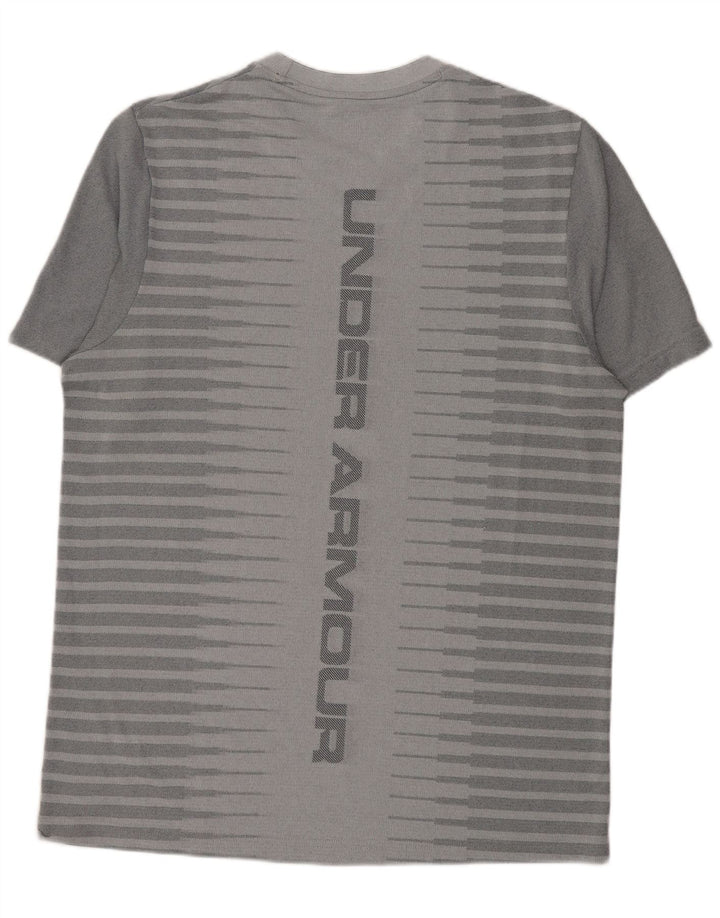 Męski T-shirt z grafiką Under Armour, duży, w szare paski