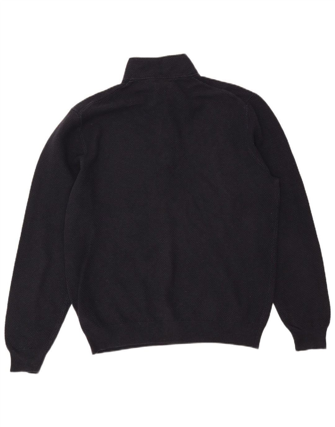 MASSIMO DUTTI Męski sweter zapinany na zamek, 2XL, granatowy, bawełniany