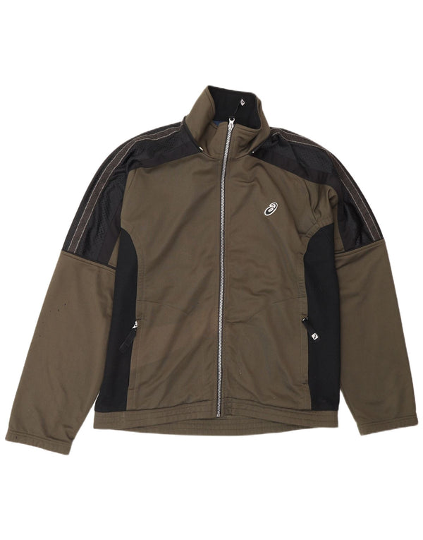 Męska kurtka dresowa Asics w kolorze średniego khaki