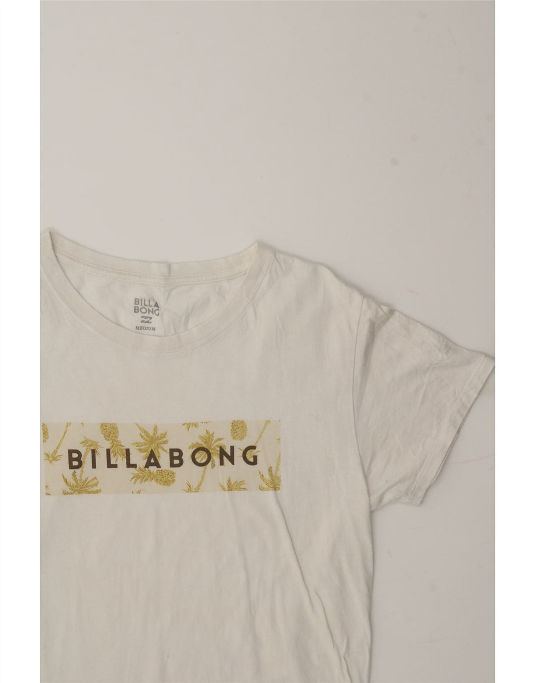 BILLABONG Mens Graphic T-Shirt Top Medium White Vintage Billabong and Second-Hand Billabong from Messina Hembry 