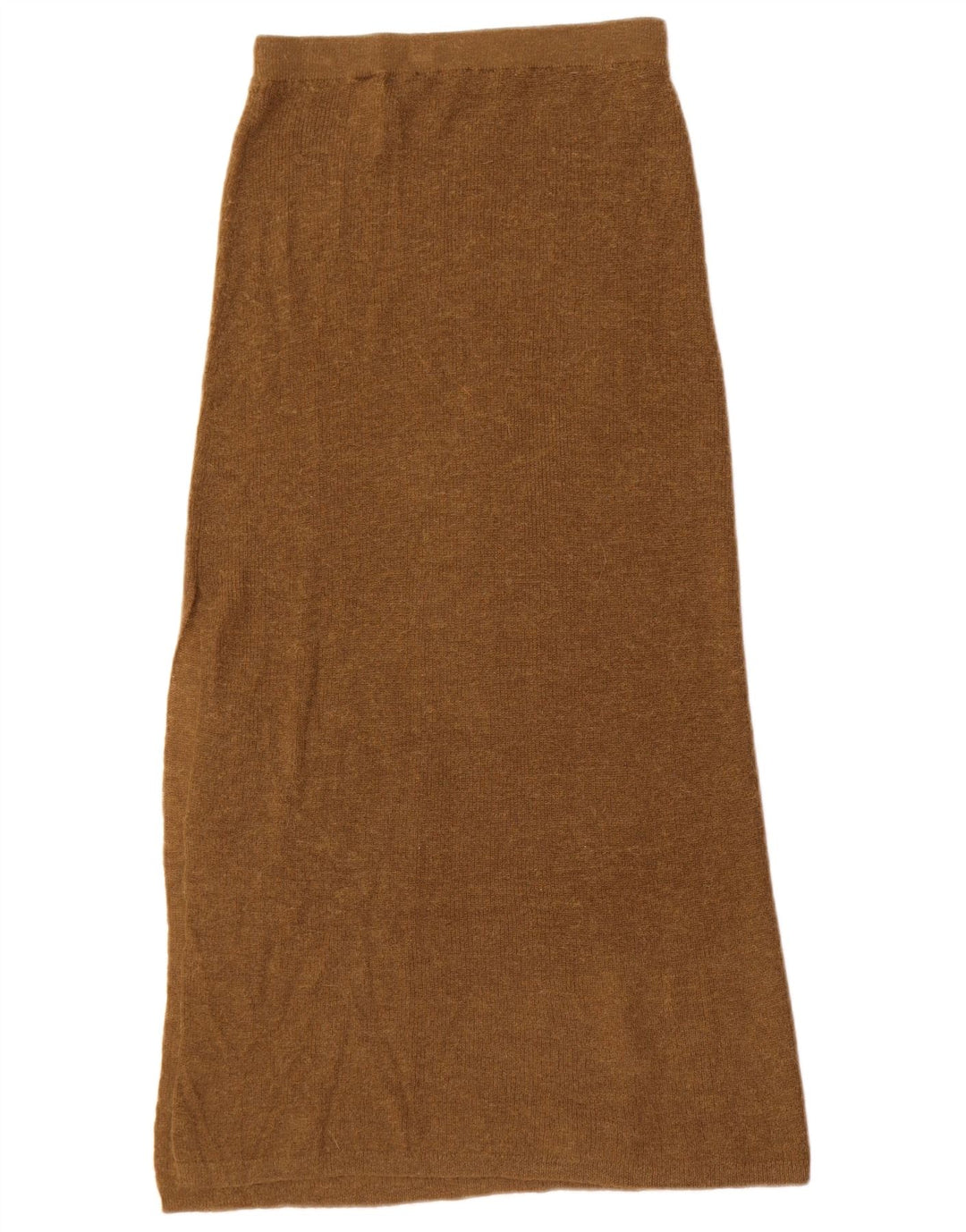 Damska dzianinowa spódnica maxi Zara, mała W26, brązowa, poliamidowa