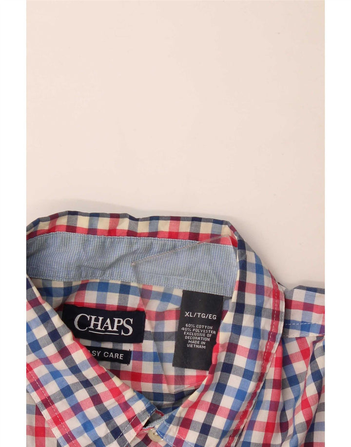 Koszula męska Chaps Easy Care XL, wielokolorowa bawełniana kratka