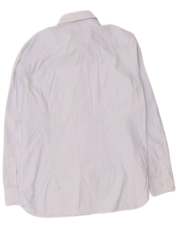 Koszula męska Massimo Dutti, rozmiar 44 17 XL, niebieska, bawełniana w prążki