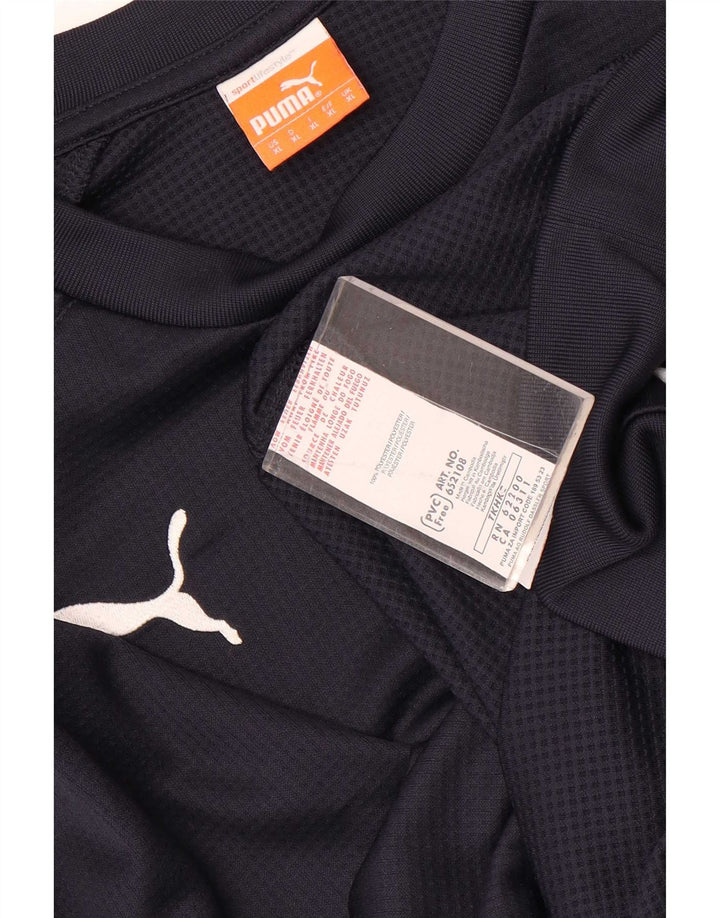 Męska bluza Puma, sweter XL, granatowy, poliester z blokami kolorów