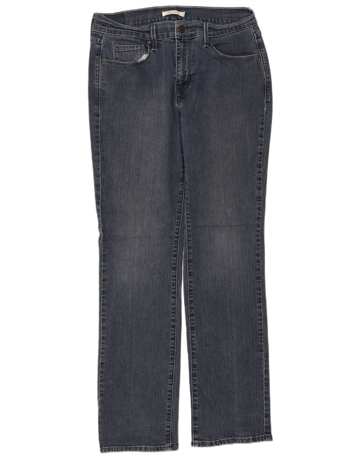 Damskie jeansy LEVI'S 505 Straight US 8 Medium W29 L32 Granatowa bawełna