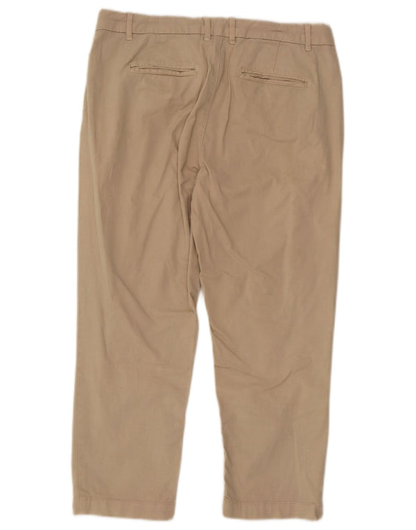 Spodnie damskie Capri Fat Face UK 10 Small W28 L22 Beżowa bawełna