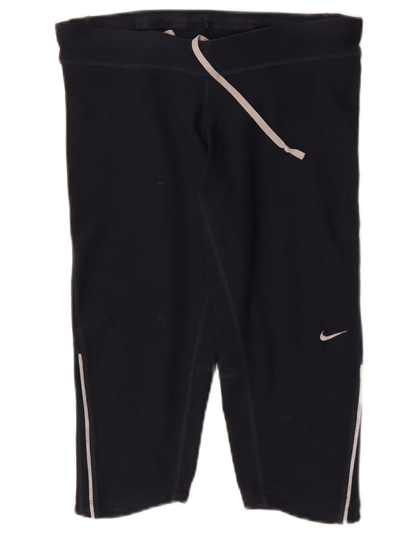 Damskie legginsy Nike Capri UK 10, małe, granatowe, poliestrowe, sportowe