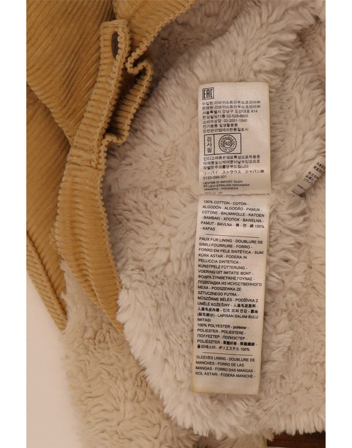Damska kurtka sztruksowa Levi's Oversized Crop Sherpa UK 10 Small Beige