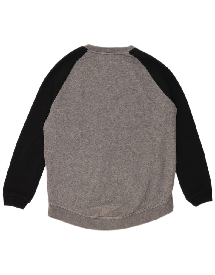 Męska bluza z grafiką Nike, mała, szara, bawełniana z blokami kolorów