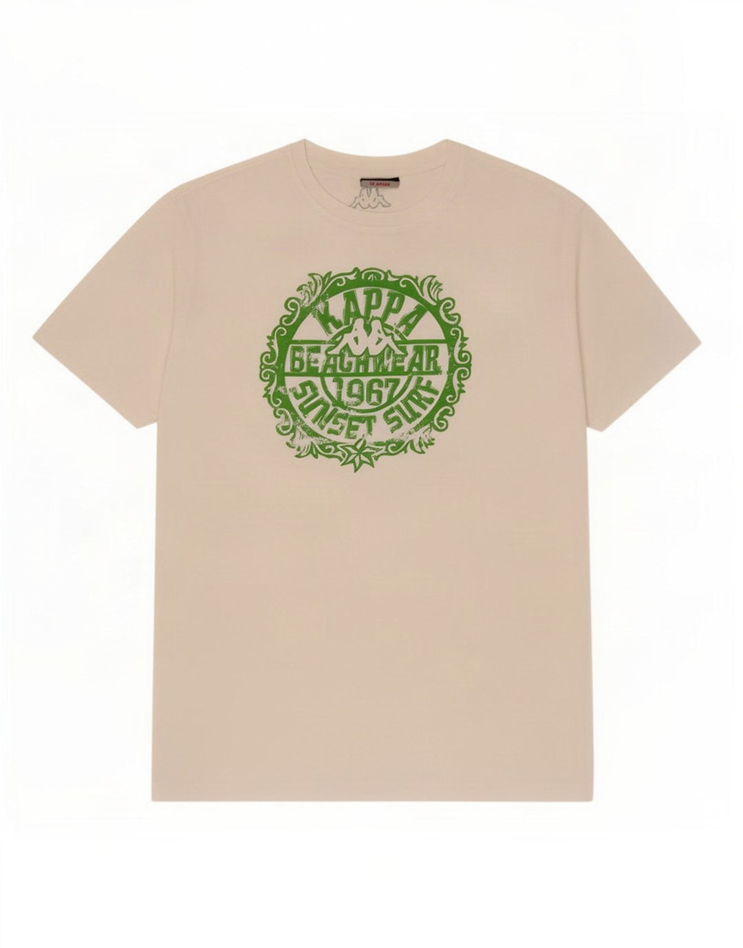Męski T-shirt z grafiką Kappa, XL, biały