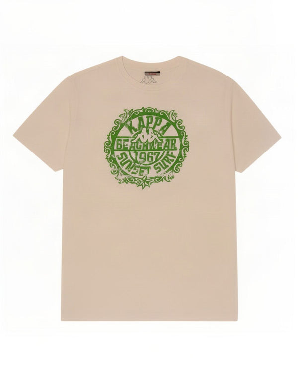 Męski T-shirt z grafiką Kappa, XL, biały