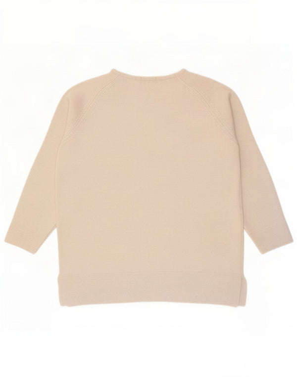 Marks & Spencer Damski sweter z rękawem 3/4 i dekoltem w łódkę, UK 10, mały, szary