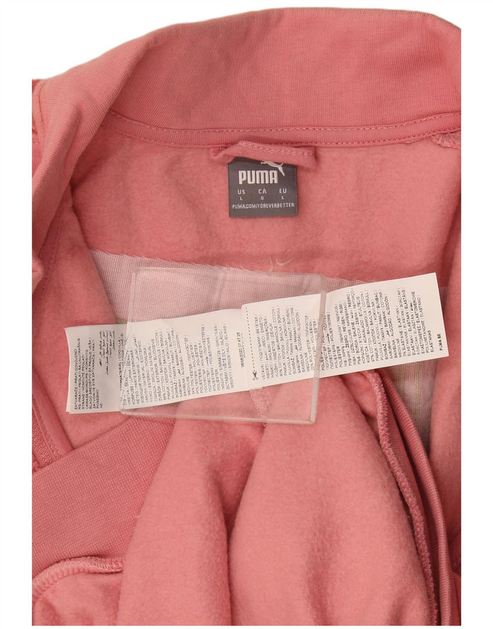 Damska kurtka dresowa Puma Graphic UK 16, duża, różowa, bawełniana
