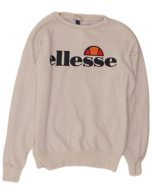 Damska bluza oversize z grafiką ELLESSE UK 8, mała, biała