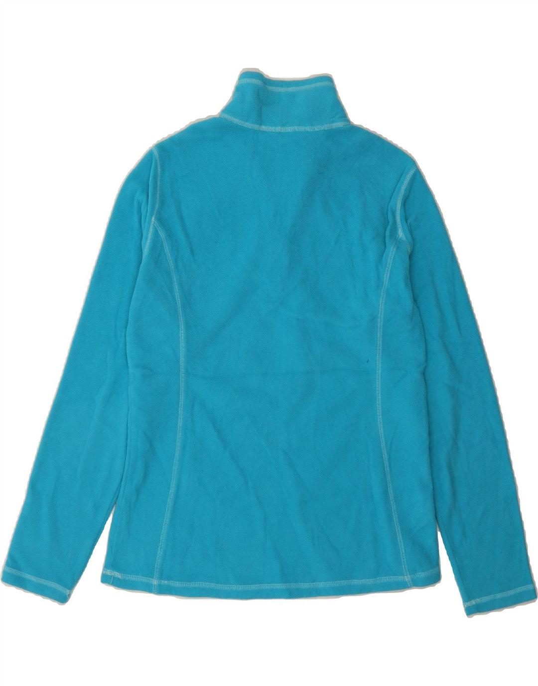 EDDIE BAUER Womens Zip Neck Fleece Jumper UK 10 Small Blue Polyester Vintage Eddie Bauer and Second-Hand Eddie Bauer from Messina Hembry 