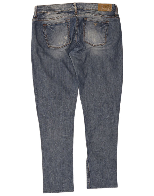 Damskie jeansy Guess w trudnej sytuacji W31 L29, niebieskie, bawełniane