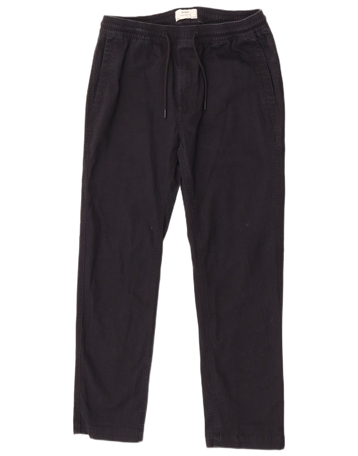 Spodnie damskie Marks & Spencer Straight Chino Medium W34 L29 Granatowe